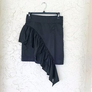 ✨MILLY Asymmetrical Cascade Ruffle Mini Skirt, SzXS